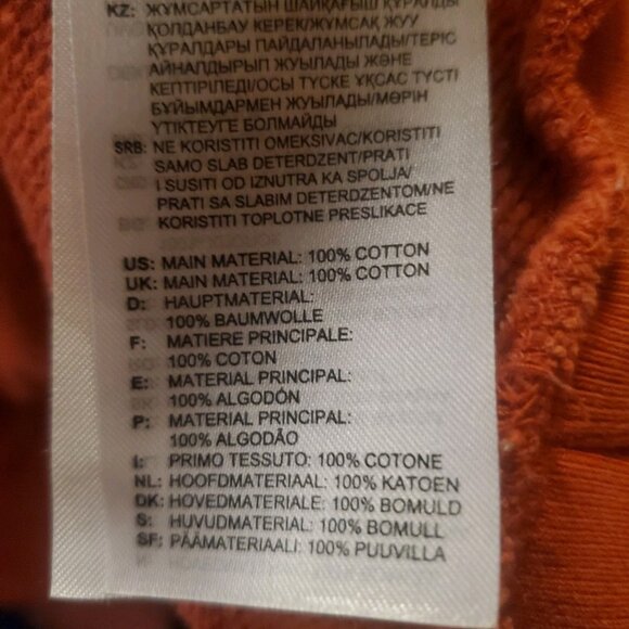 Adidas Crewneck Sweatshirt Big Logo Oversized Mens XL Salmon EUC Heavyweight - Picture 4 of 4